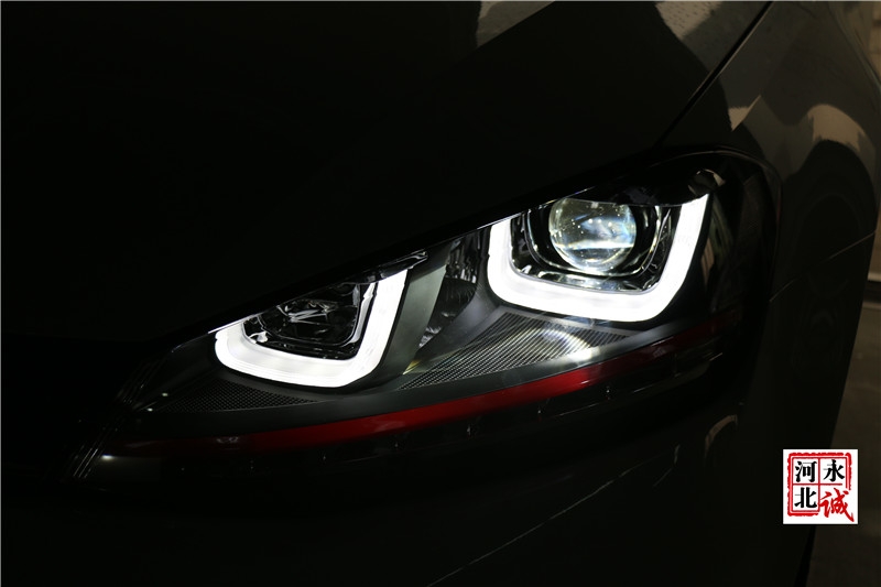 【永誠汽車】石家莊專業(yè)改燈，高爾夫7升級時宇大燈總成