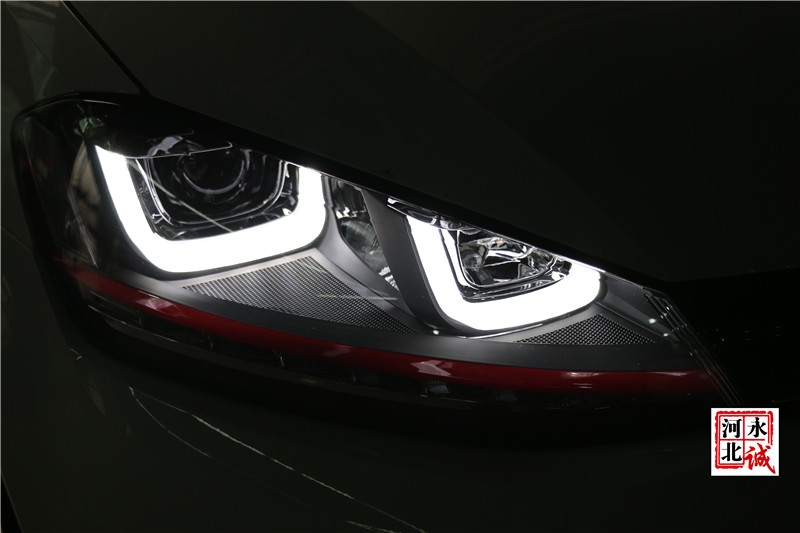 【永誠汽車】石家莊專業(yè)改燈，高爾夫7升級時宇大燈總成
