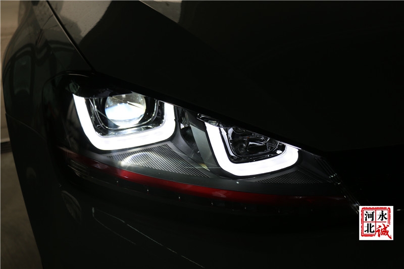【永誠汽車】石家莊專業(yè)改燈，高爾夫7升級時宇大燈總成