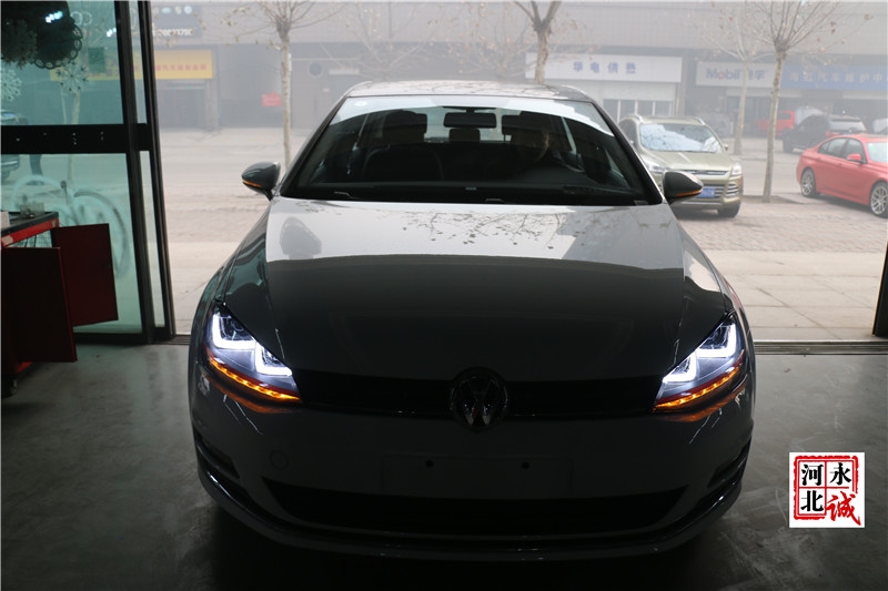 【永誠汽車】石家莊專業(yè)改燈，高爾夫7升級時宇大燈總成