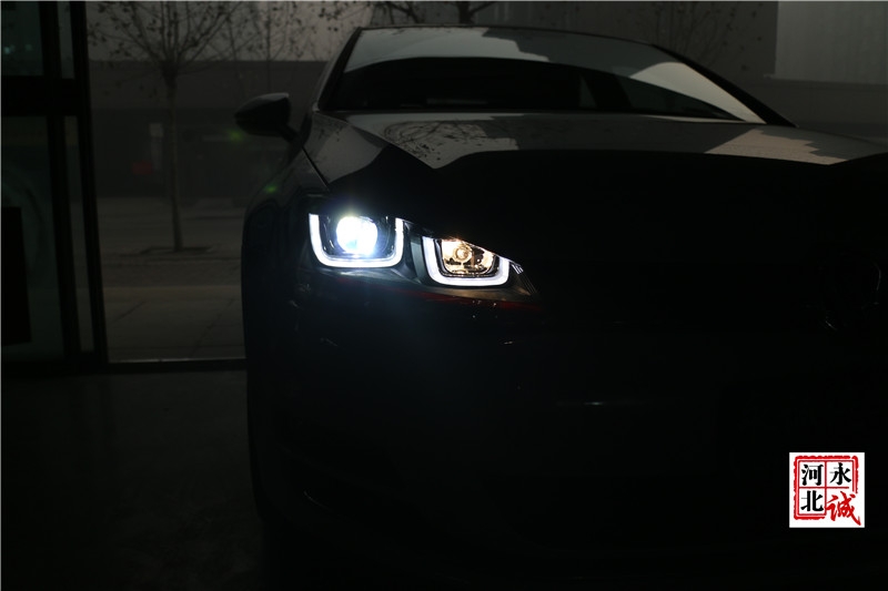 【永誠汽車】石家莊專業(yè)改燈，高爾夫7升級時宇大燈總成