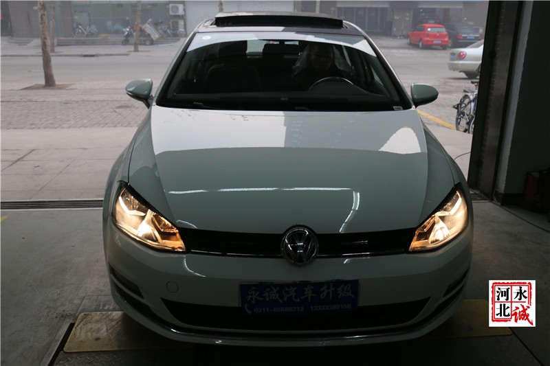 【永誠汽車】石家莊專業(yè)改燈，高爾夫7升級時宇大燈總成