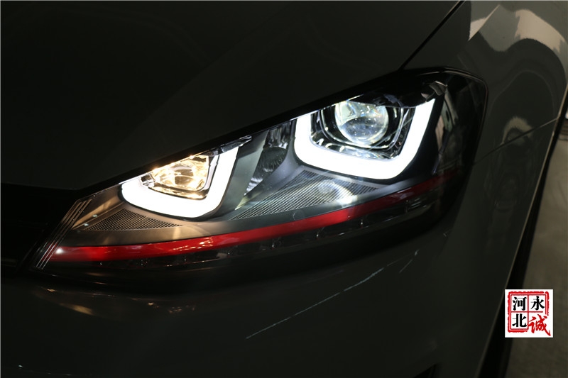 【永誠汽車】石家莊專業(yè)改燈，高爾夫7升級時宇大燈總成