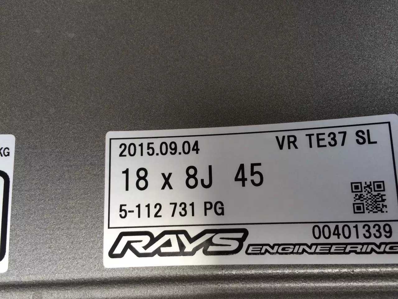 RAYS  TE37 SL！ 全新 18寸 8J ET45 5*112