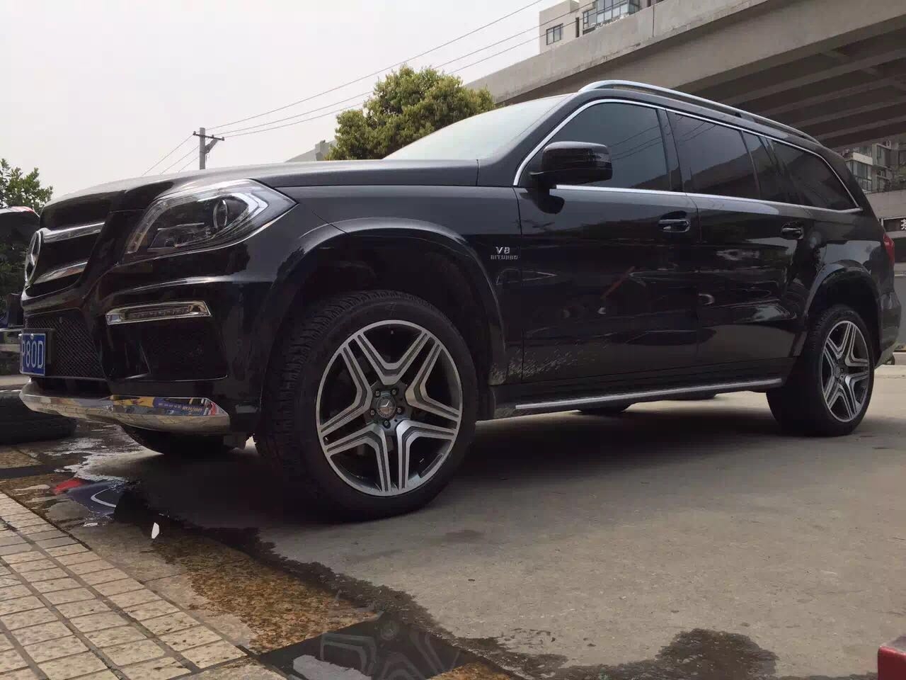 奔馳GL550 原廠19寸升級21寸AMG定制鍛造輪轂
