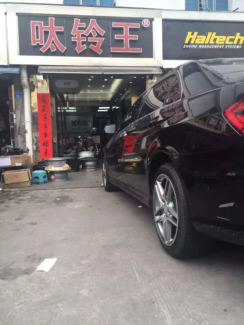 奔馳，裝 原裝 18寸 AMG ，完工