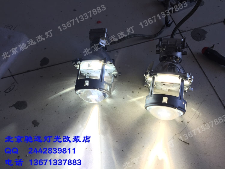寶馬X5 x6大燈升級改裝 大燈增亮 透鏡氙氣燈 北京改燈