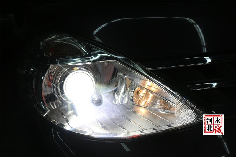 【永誠(chéng)汽車】石家莊專業(yè)改燈店，Q5雙光透鏡+巖崎5500K氙燈+霧燈黃金眼