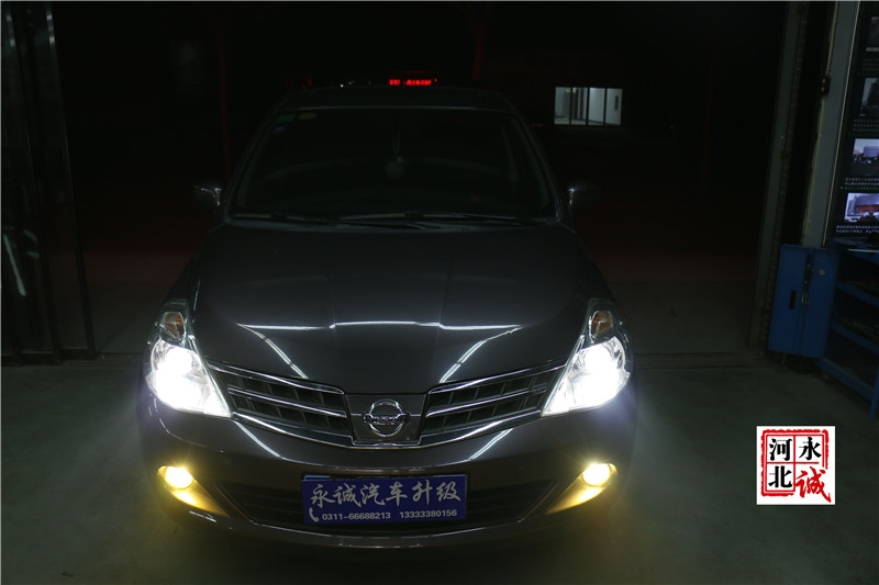 【永誠(chéng)汽車】石家莊專業(yè)改燈店，Q5雙光透鏡+巖崎5500K氙燈+霧燈黃金眼