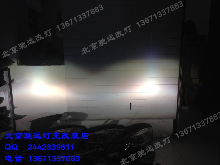 大眾新朗逸 改裝海拉五代透鏡 大燈增亮 北京改燈