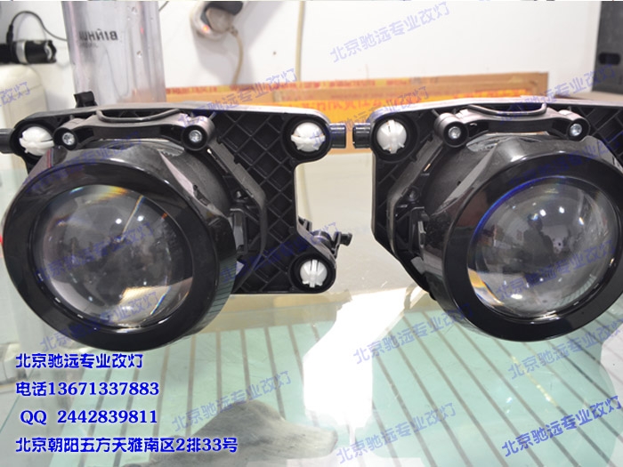 奔馳GLK 車燈增亮 透鏡氙氣燈改裝  海拉六代透鏡 北京改燈
