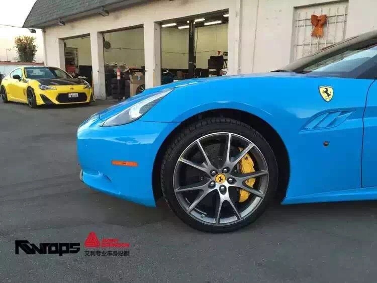 武漢汽車改色貼膜/武漢艾利改色膜授權(quán)施工店艾利冰淇淋藍(lán)效果圖/改色膜傷不傷車漆