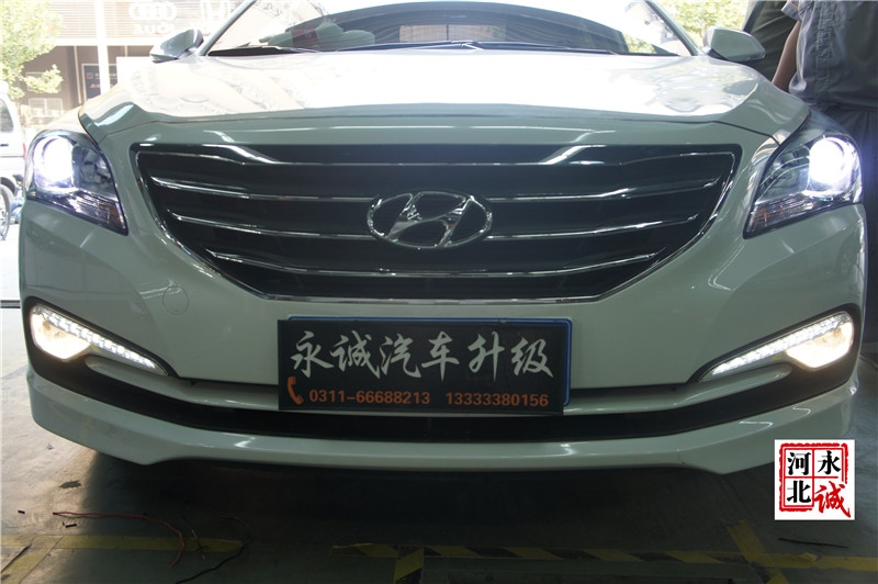 【永誠汽車】石家莊名圖改燈，進(jìn)口海拉5透鏡+歐司朗5500K氙燈+海拉四安定
