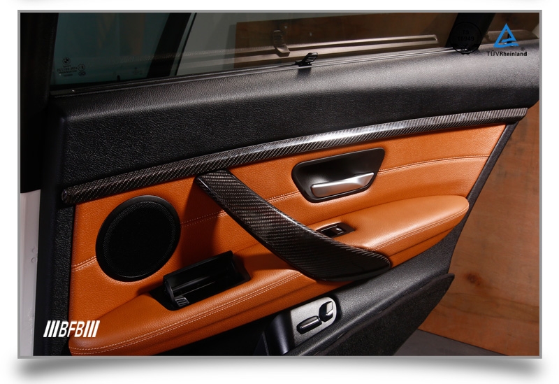 宝马3系F35长轴版碳纤维车门饰条