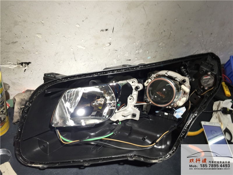 起亞K4車(chē)燈升級(jí)-Q5雙光透鏡-南寧雙行道出品
