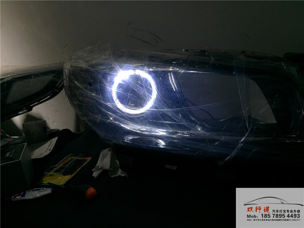 起亞K4車(chē)燈升級(jí)-Q5雙光透鏡-南寧雙行道出品