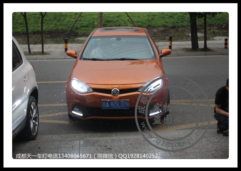 成都MG6車燈改裝改裝德國原裝海拉5歐司朗CNB氙氣燈LED示寬燈