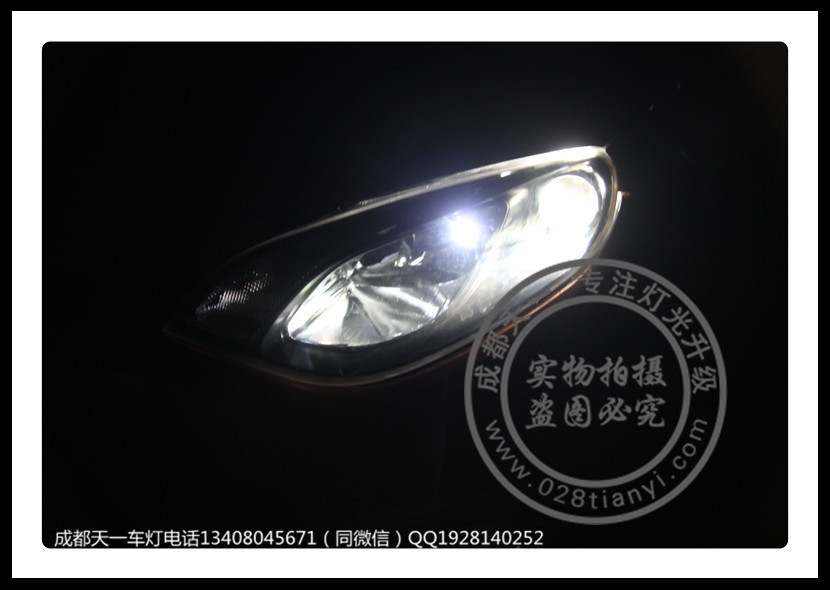成都MG6車燈改裝改裝德國原裝海拉5歐司朗CNB氙氣燈LED示寬燈
