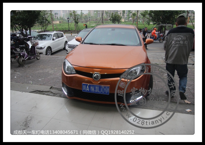 成都MG6車燈改裝改裝德國原裝海拉5歐司朗CNB氙氣燈LED示寬燈