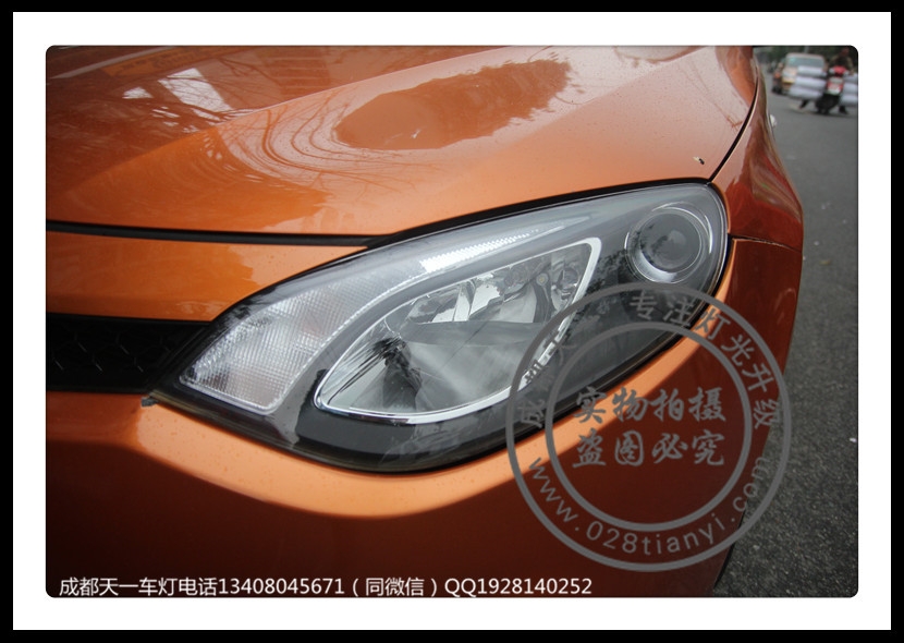成都MG6車燈改裝改裝德國原裝海拉5歐司朗CNB氙氣燈LED示寬燈