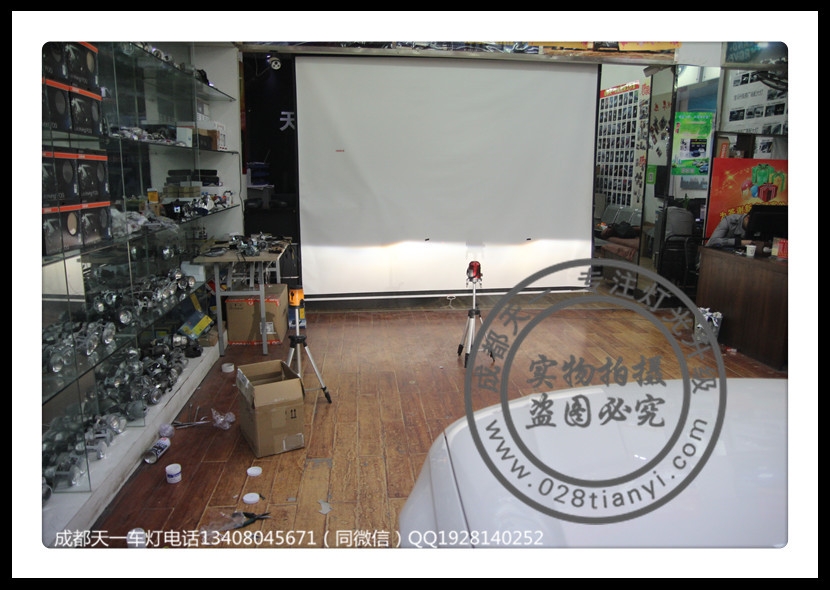 成都15款?yuàn)W迪A4L改裝原廠高配大燈LED日行燈歐司朗氙氣燈