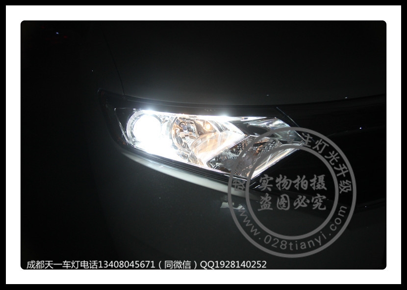 成都進(jìn)口日產(chǎn)貴士改燈車燈改裝德國原裝海拉5歐司朗CBH氙氣燈