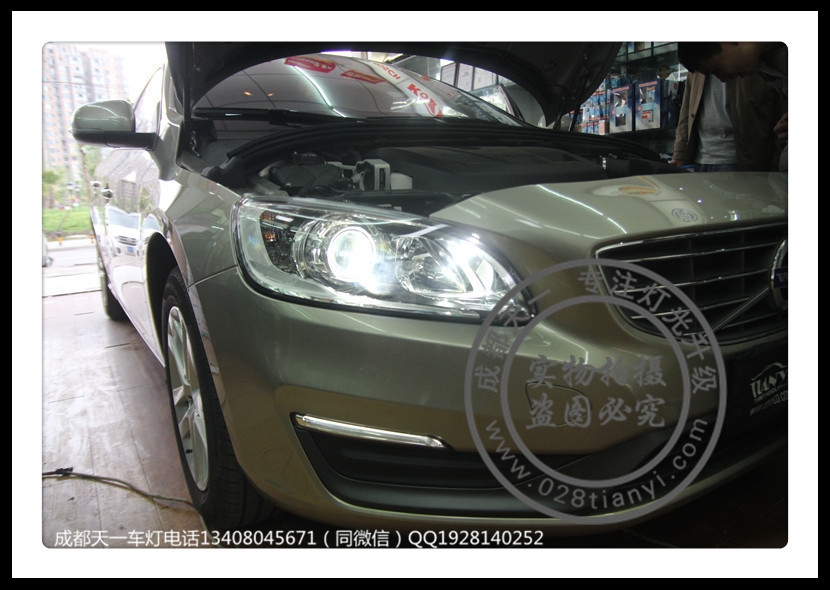 成都新款沃爾沃S60LT3改燈車(chē)燈改裝德國(guó)原裝海拉3CNB氙氣燈