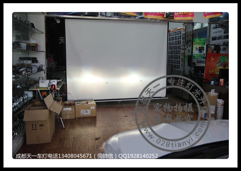 成都雪鐵龍C4L改裝Q5雙光透鏡歐司朗氙氣燈法雷奧安定器軟解