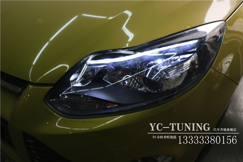 【永誠汽車】石家莊專業(yè)改燈，新?？怂垢难b海拉5雙光透鏡，氙氣燈，ST流光日行燈