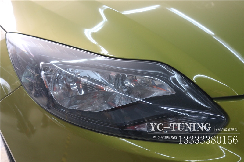 【永誠汽車】石家莊專業(yè)改燈，新?？怂垢难b海拉5雙光透鏡，氙氣燈，ST流光日行燈
