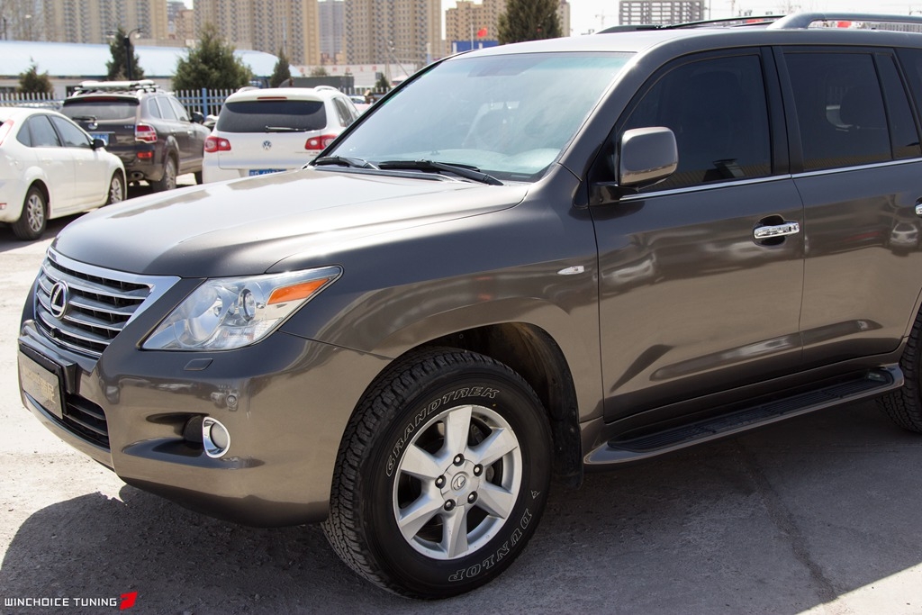 LEXUS 雷克薩斯 LX570 3M高光金屬炭灰全車身貼膜改色