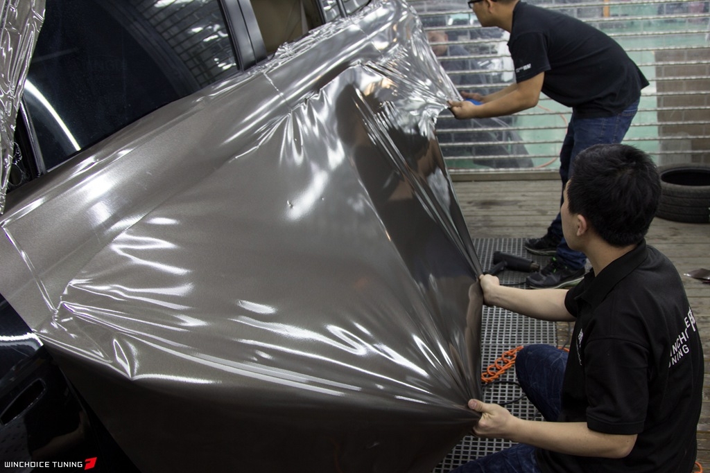 LEXUS 雷克薩斯 LX570 3M高光金屬炭灰全車身貼膜改色