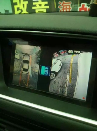 郑州白先生奥迪Q5+360度全景4路行车记录仪+全景倒车影像泊车系统安装案例（图）