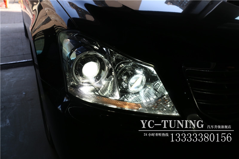 【永誠汽車】石家莊皇冠改燈，Q5透鏡+貝雷帽5500K氙氣燈+貝雷帽安定器