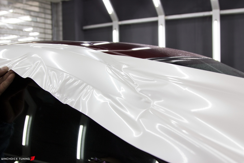 BMW 寶馬 X6 全車(chē)身貼膜換裝 PWF 糖果白