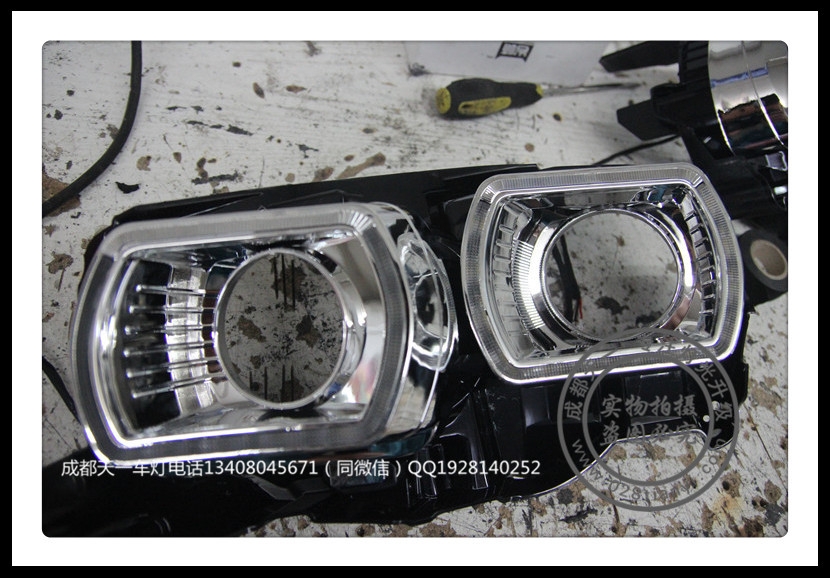 成都长安CS75改灯车灯改装Q5双光透镜雪莱特氙气灯专用日行灯