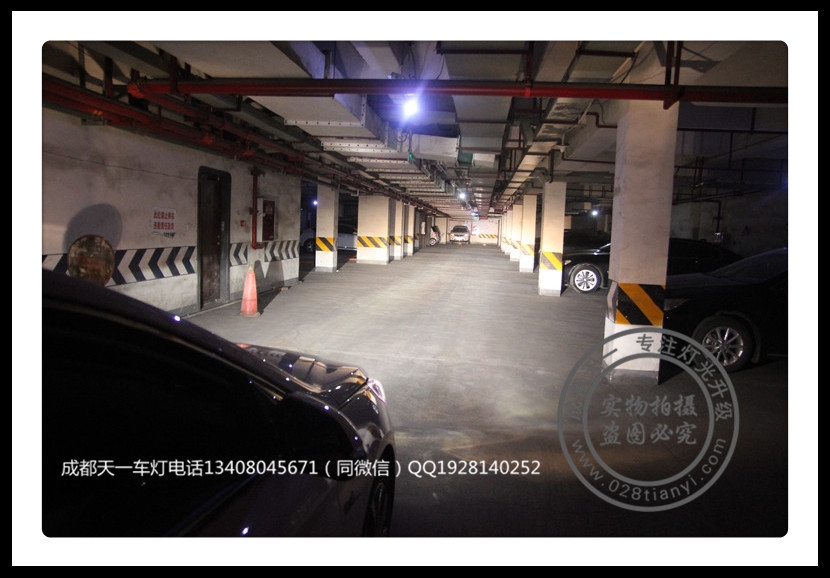 成都索納塔9車燈改裝升級Q5雙光透鏡LED燈眉氙氣燈