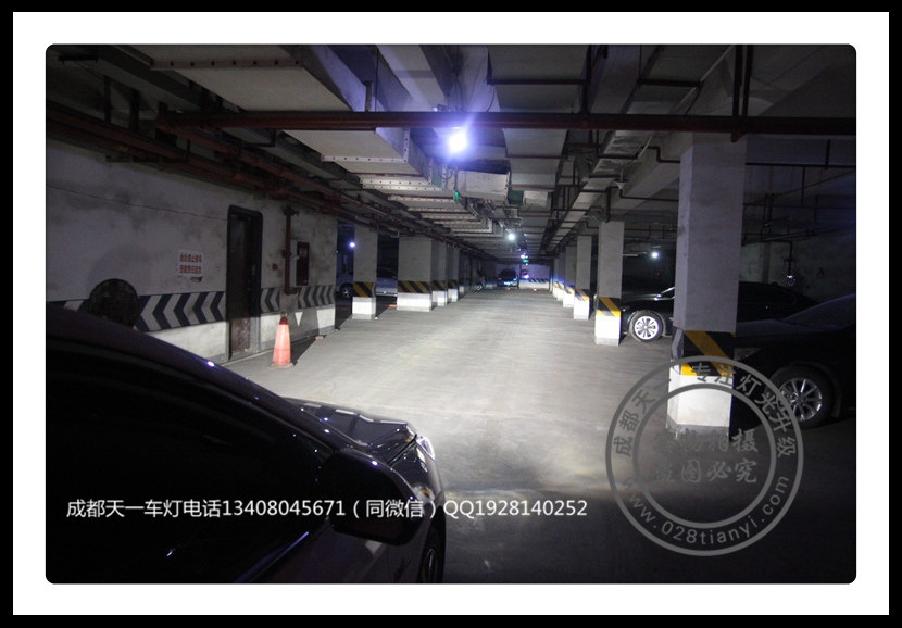 成都索納塔9車燈改裝升級Q5雙光透鏡LED燈眉氙氣燈