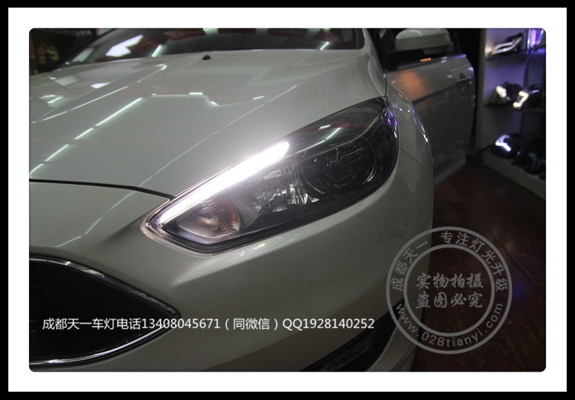 成都15款?？怂垢臒糗嚐舾难bQ5雙光透鏡LED日行燈惡魔眼