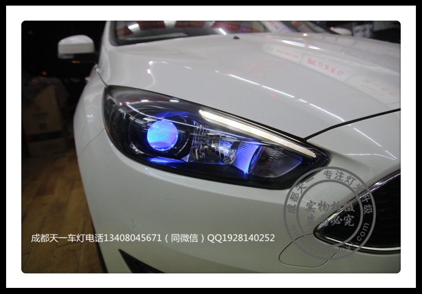 成都15款?？怂垢臒糗嚐舾难bQ5雙光透鏡LED日行燈惡魔眼