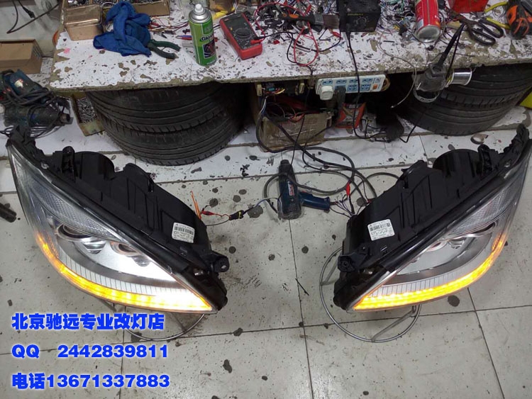 奔馳s300  s350 老款改新款大燈 尾燈 北京改燈