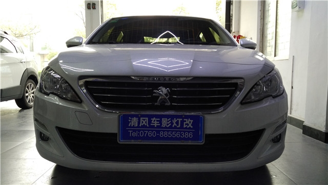 標(biāo)致408車燈升級(jí)Q5雙氙透鏡 氙氣大燈升級(jí)——清風(fēng)車影燈改