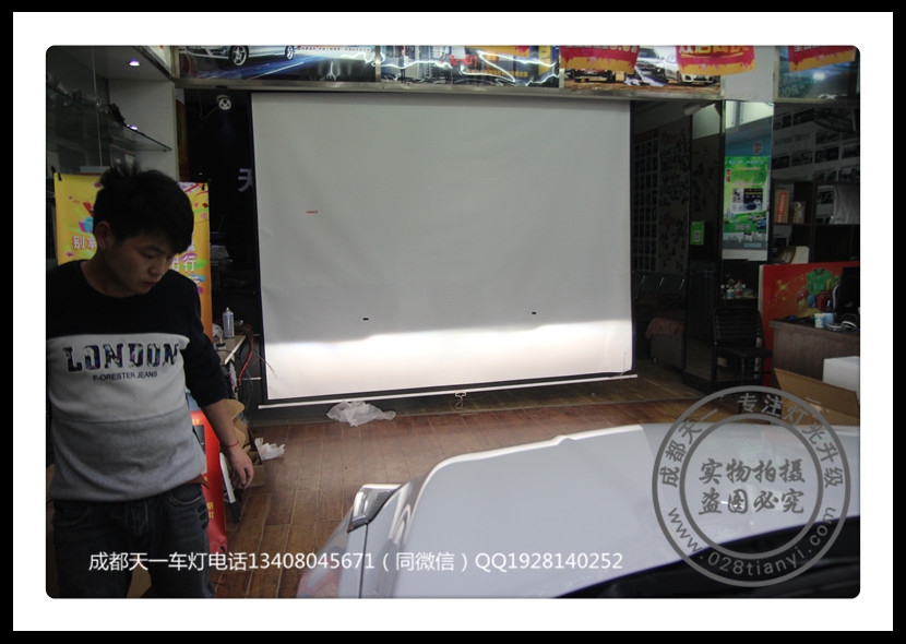 成都凱迪拉克ATS改裝高配LED日行燈海拉雙光透鏡歐司朗CBI氙氣燈