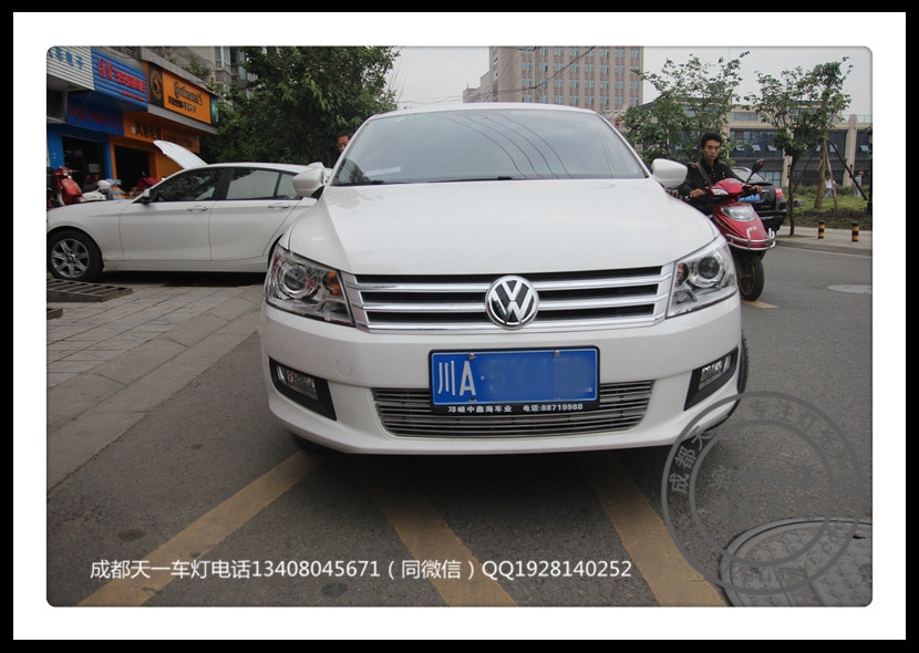 成都桑塔納改裝車燈升級(jí)氙氣燈海拉雙光透鏡