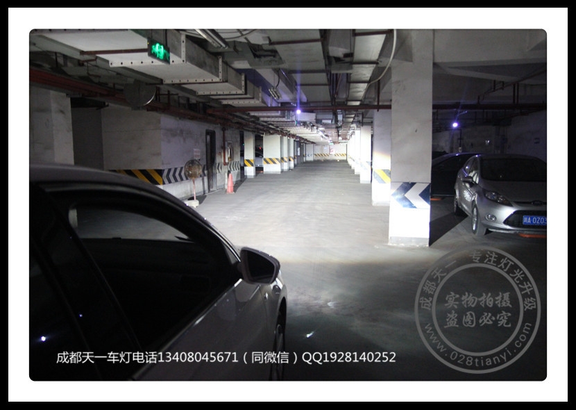 成都桑塔納改裝車燈升級(jí)氙氣燈海拉雙光透鏡