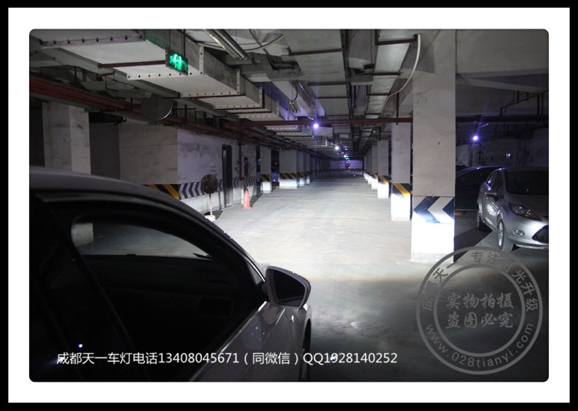 成都桑塔納改裝車燈升級(jí)氙氣燈海拉雙光透鏡