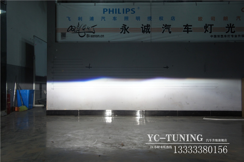 【永誠(chéng)汽車(chē)】石家莊邁騰改燈，Q5雙光透鏡+飛利浦4200K氙燈+高配原廠(chǎng)日行燈