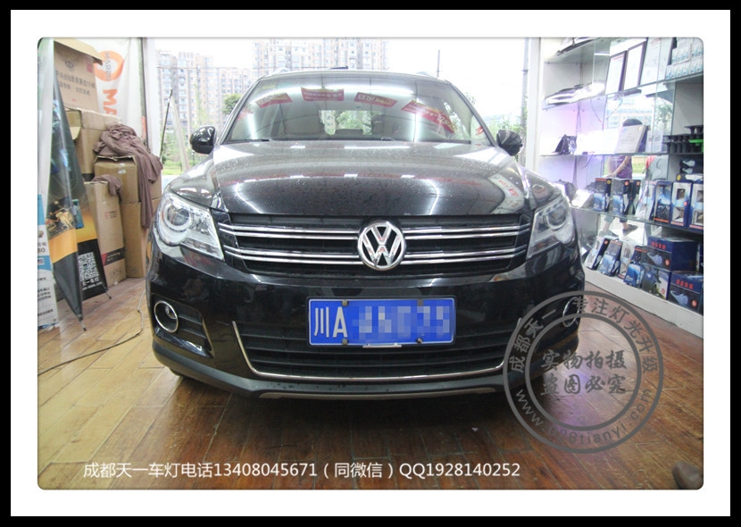 成都12款大眾途觀改裝車燈升級德國原裝海拉5歐司朗氙氣燈