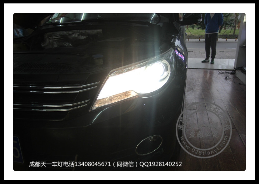 成都12款大眾途觀改裝車燈升級德國原裝海拉5歐司朗氙氣燈