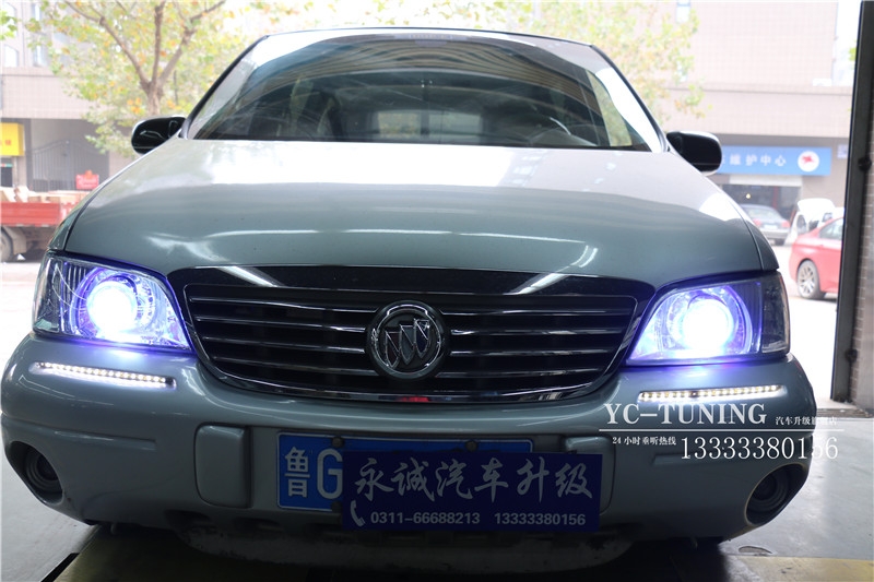 【永誠汽車】石家莊別克GL8改燈，Q5透鏡+飛利浦4200K氙燈+歐司朗安定器